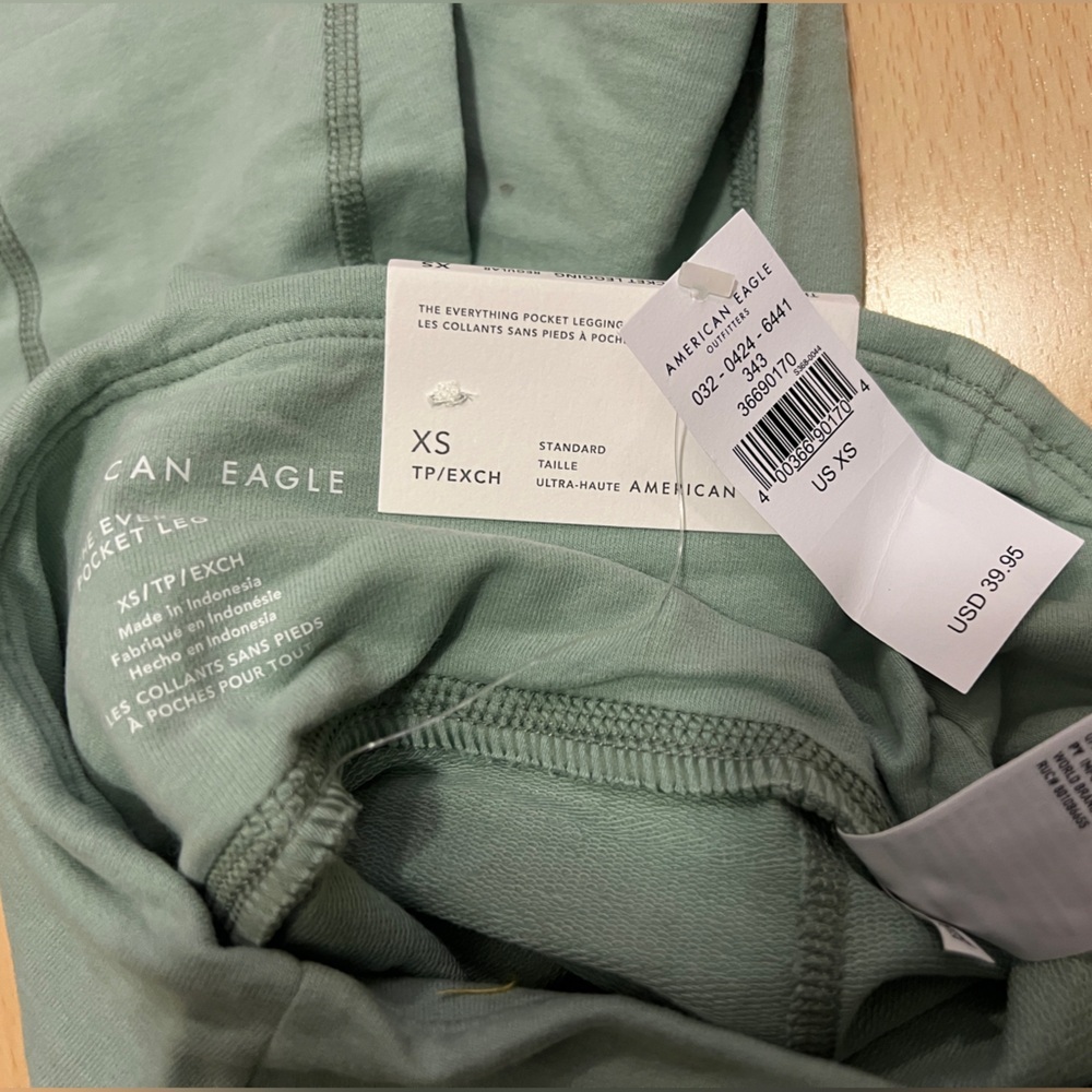 American Eagle Green XS Leggings - Picture 5 of 7